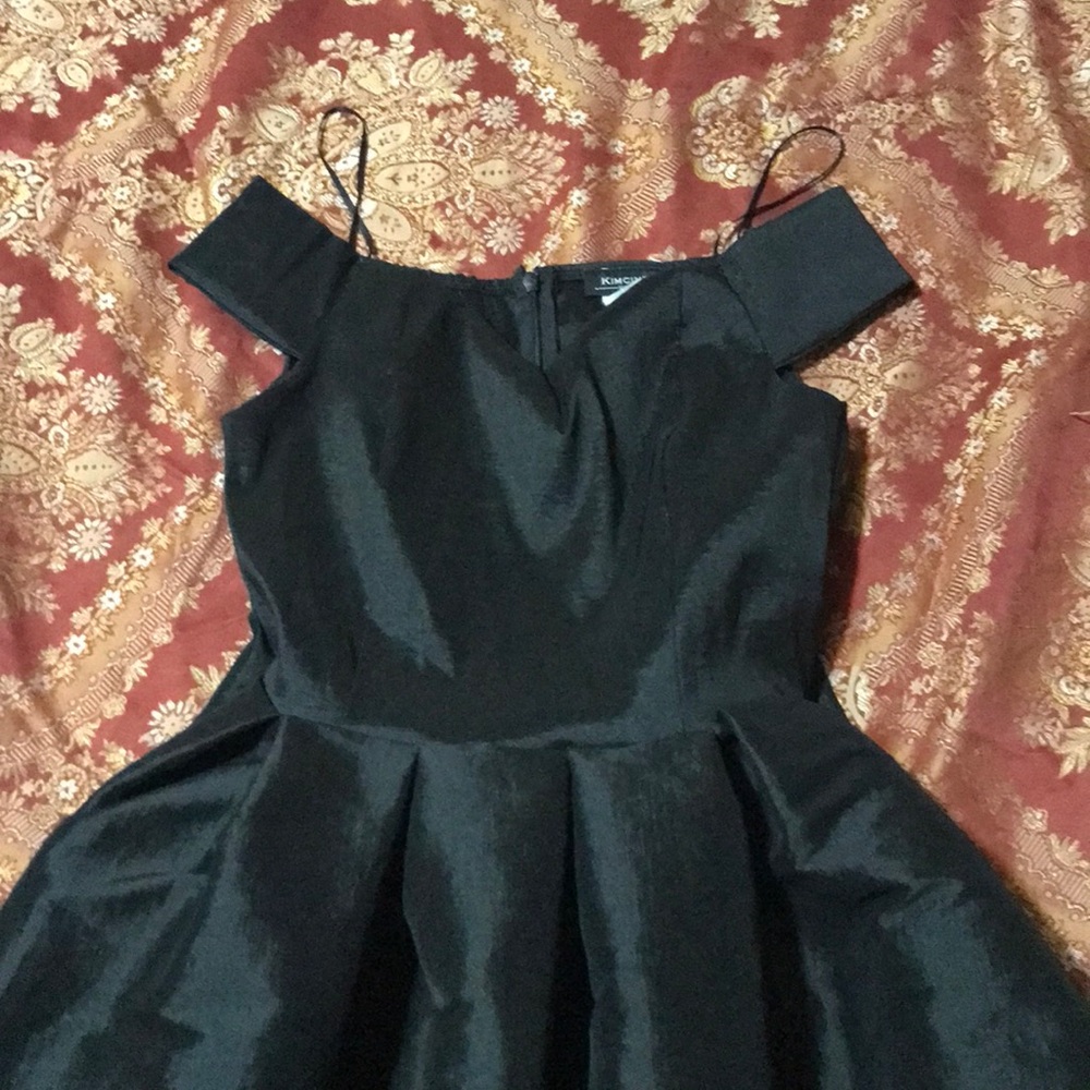 Black off the shoulder dress